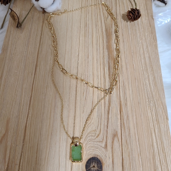 💚💚NEW💚💚GORGEOUS!! Layered Double Chain Necklace in GOLD 💚💚 - Picture 5 of 14